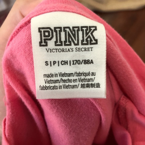 “Pink” Victoria Secret Long Sleeve Tee - Picture 2 of 2